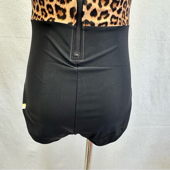 Summersalt The Surf Leopard Print One Piece Swimsuit Women’s Size 6 Two Tone NWT - Picture 9 of 16